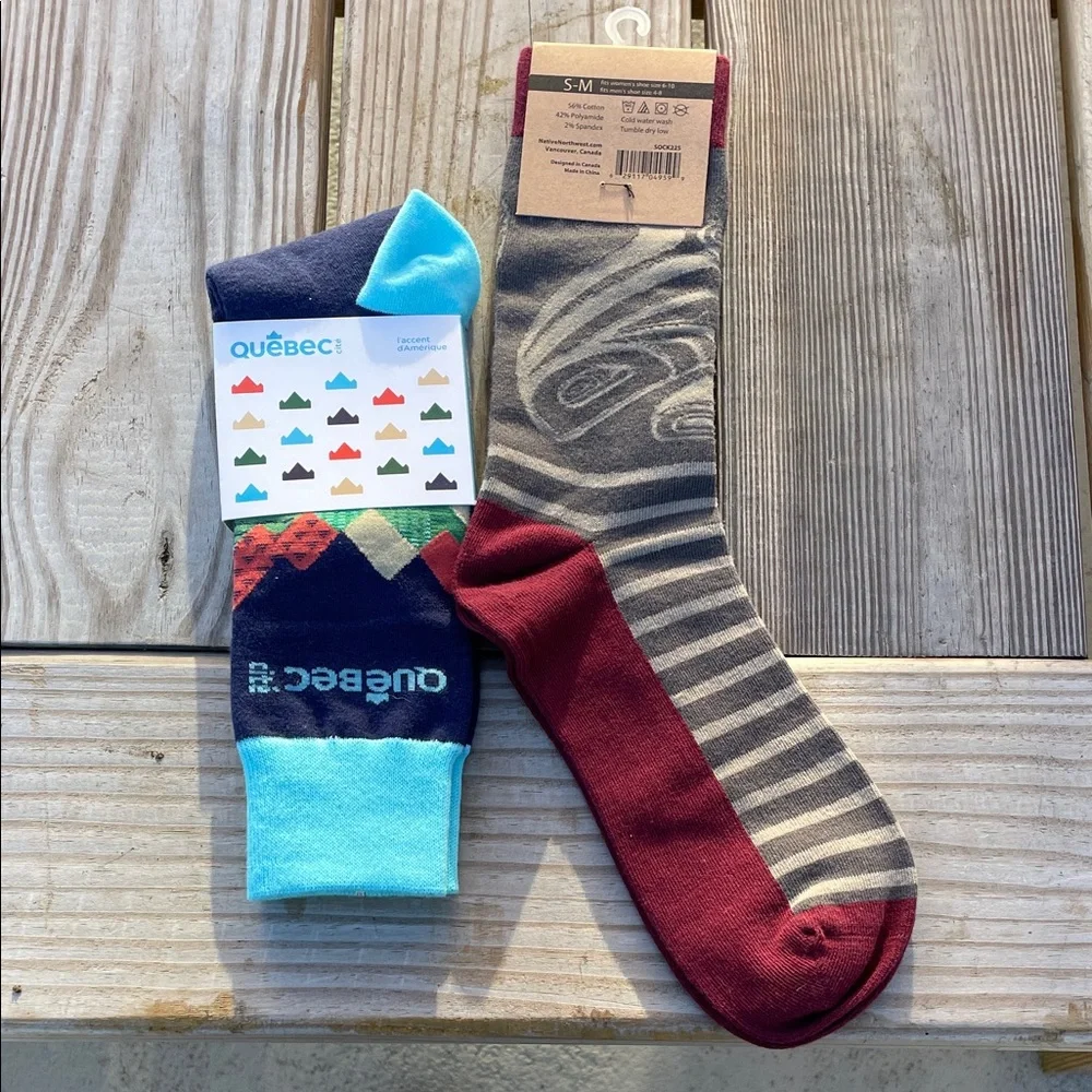 NWT Women’s Cotton Native Northwest and Quebec Socks